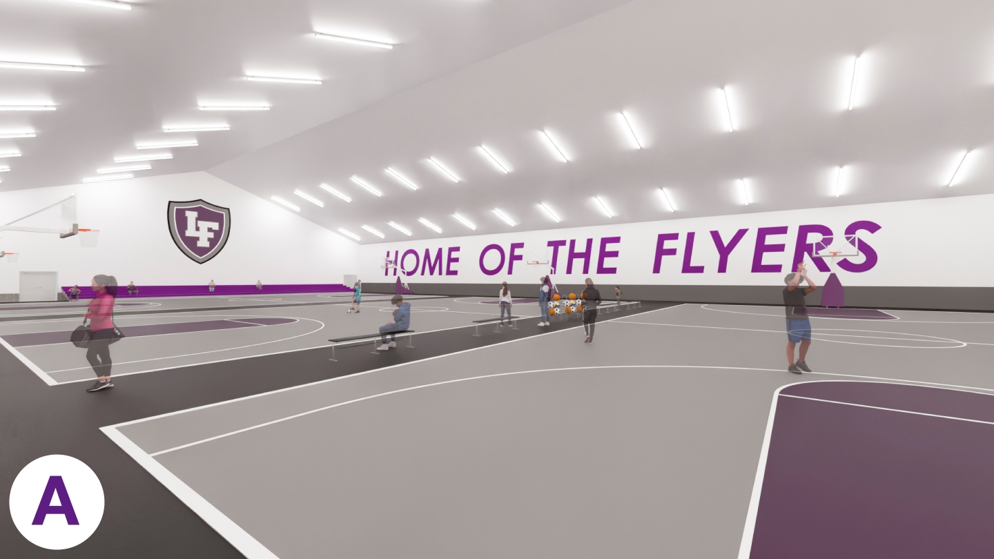 gym addition rendering