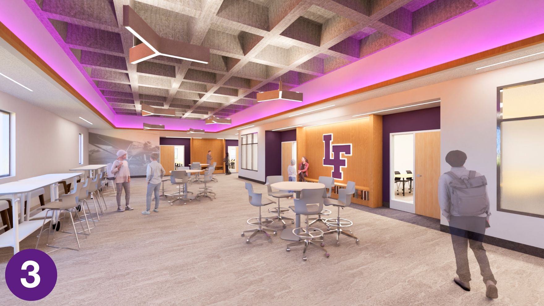 south learning commons rendering